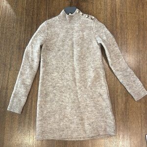 Sezane light brown wool dress
